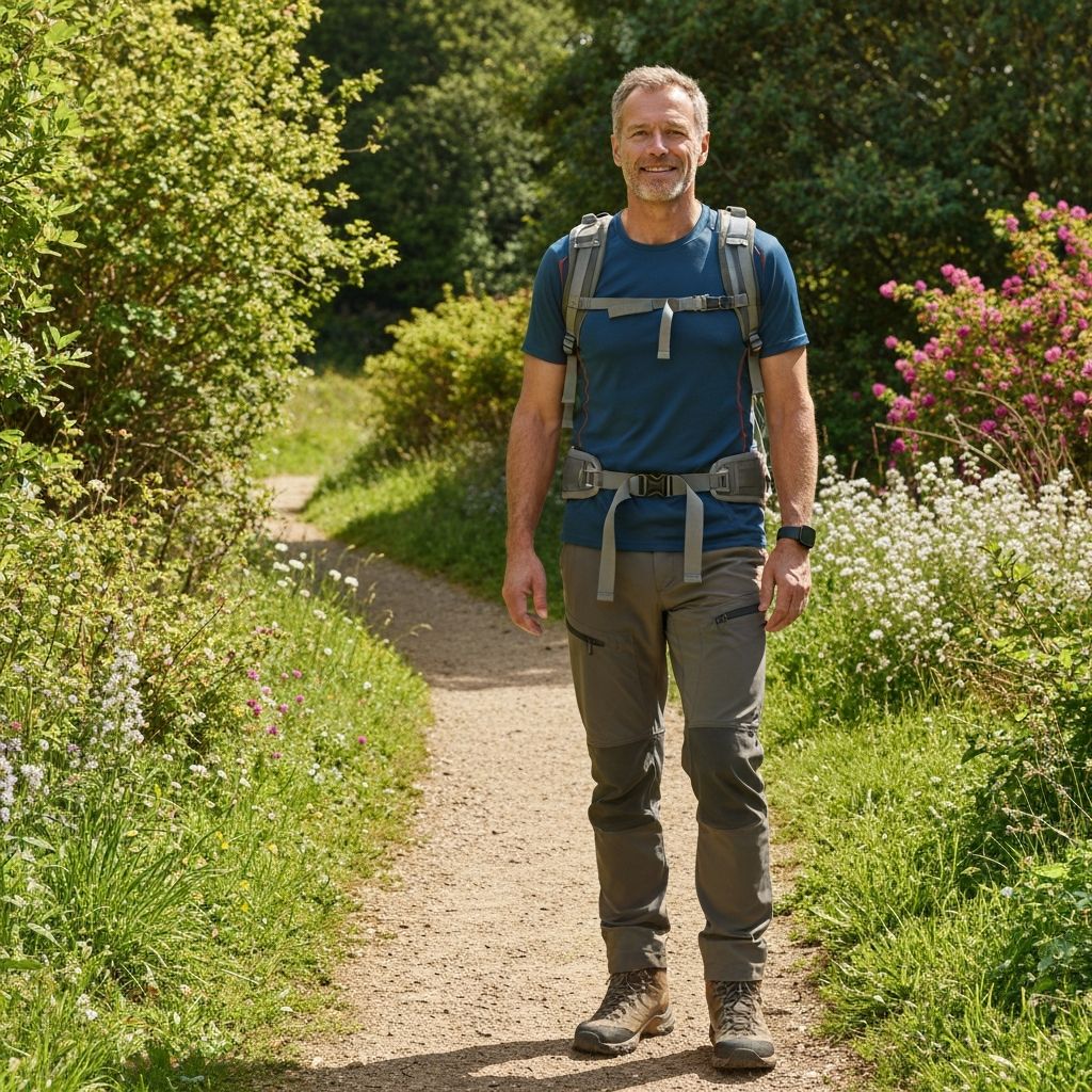 Man enjoying nature and active lifestyle